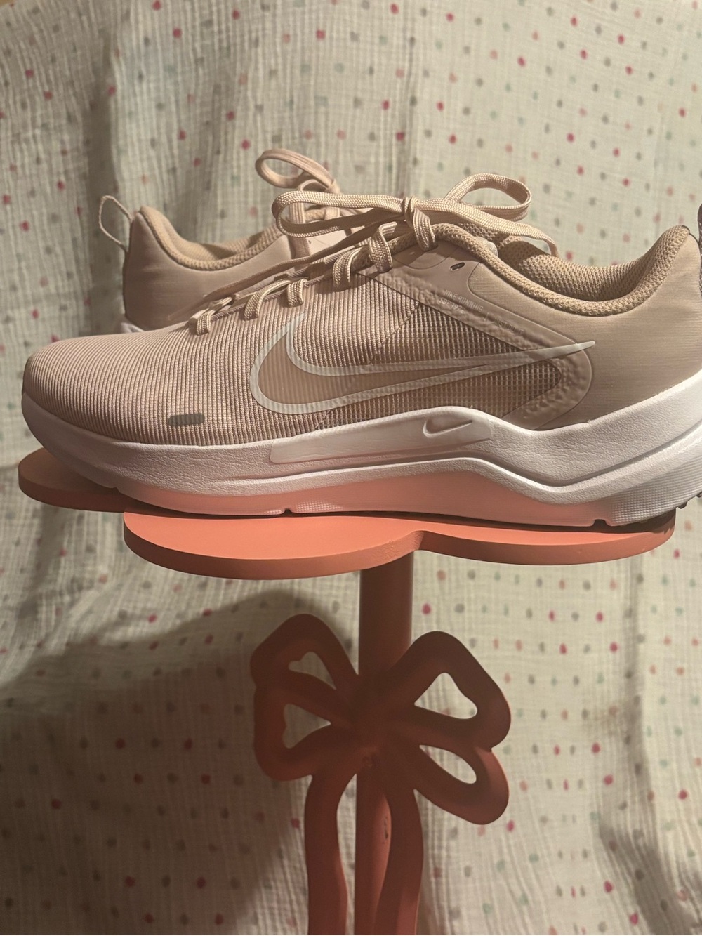 Nike Women’s Blush Pink Low-Top Lace-Up Sneakers